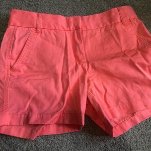 Coral J Crew Shorts